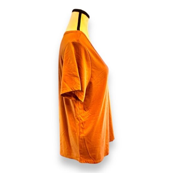 Women’s torrid 1 Burnt Wheat Girlfriend Signature Jersey V-Neck Tee 14 16 1X 1XL - Picture 6 of 10